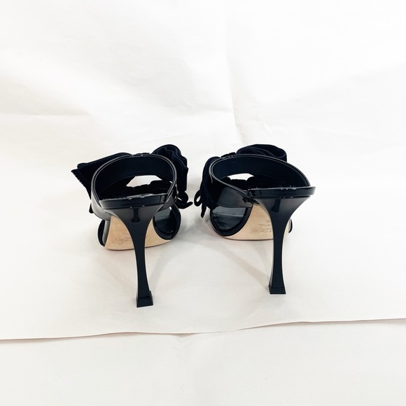 Jimmy Choo Flaca 100mm Velvet Bow Heels - Picture 7 of 9
